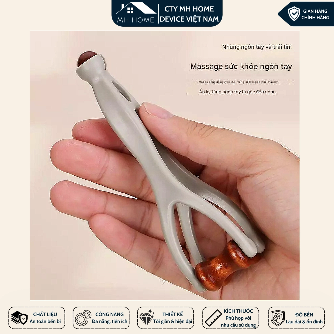Dụng cụ mát xa ngón tay trị liệu bấm huyệt để giảm cơ Massage kinh tuyến để cải thiện tuần hoàn máu